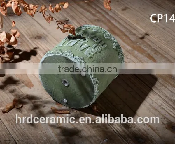 Hot Sale Indoor Antique Cement Flowerpots & Planters photo-3