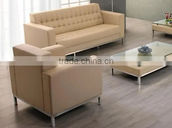 Furniture Living Room Brown Leather Sectional Sofa photo-2