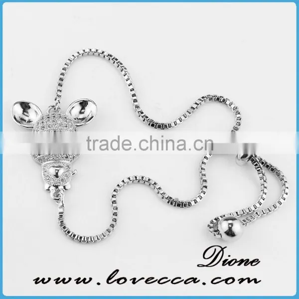 Gift For Her Small CZ Bracelet Tiny Diamond Micro Pave Bracelet photo-4