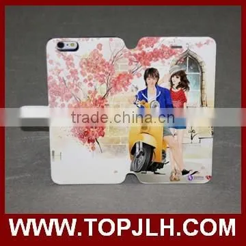 Factory Oem Service Customize pu Leather Wallet Case for Iphone 6 , uv Print photo-5