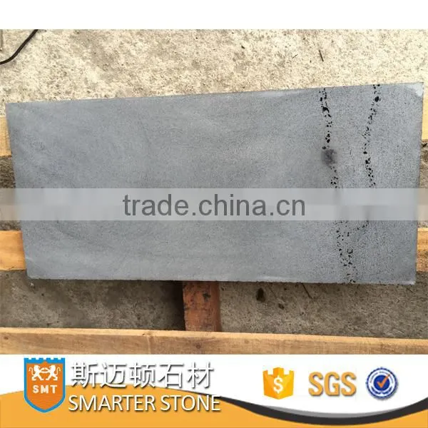 Hainan Black Basalt Natural Stone Basalt Black Honed Finish # 500 photo-2