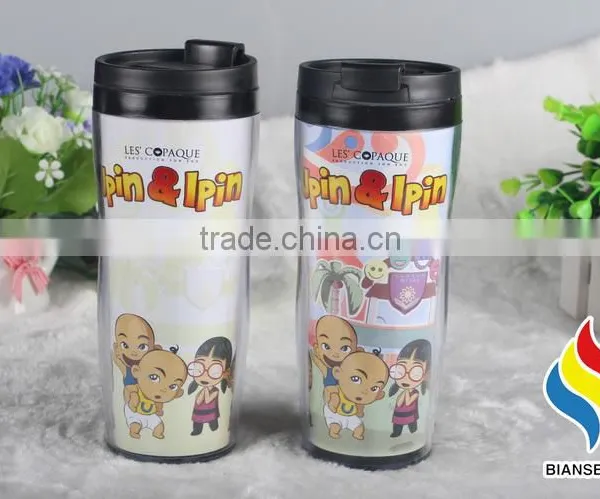 Customized Plastic Coffee Cups Mugs With Lid photo-2