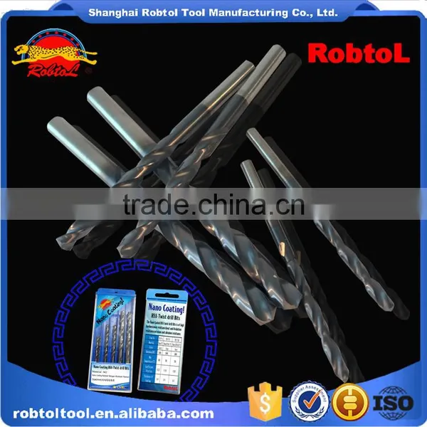 6pcs Nano Nitrogen Aluminum Titanium Coating Straight Shank Hss Twist Drill Bits Cobalt Fully Ground Bright Finish Drilling photo-6