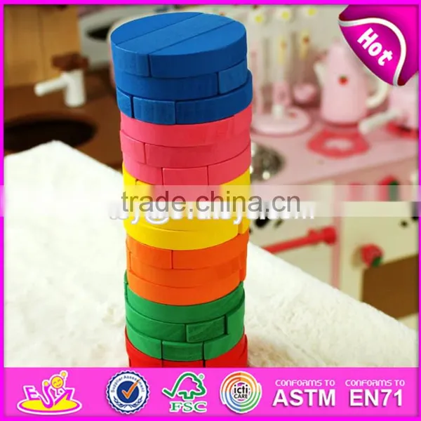 Wholesale Children Educational Wooden Stacking Blocks Game W13D119 photo-3