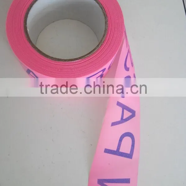 Customized Adhesive PVC Warning Tape Plastic Light Reflective Tape photo-2