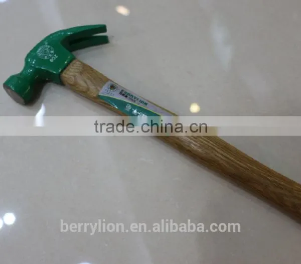 Berrylion 0.25-0.5kg Claw Hammer Forged Finished Claw Hammer With Wooden Handle photo-4