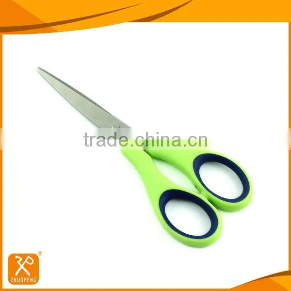 6" FDA Stainless Steel Material Rubber Soft PP+TPR Grip Office Scissors photo-2