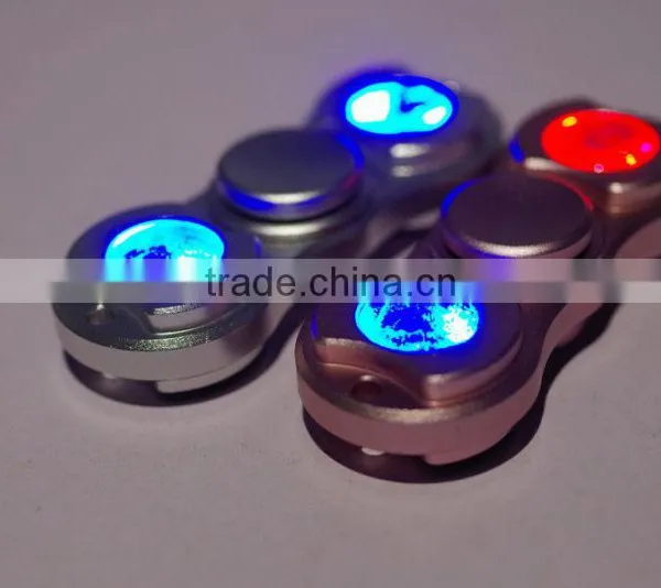 2017 New Hot Anti Stress Hand Tri-Spinner LED Noctilucent Fidget Finger Toy EDC For Kid/Adult photo-2