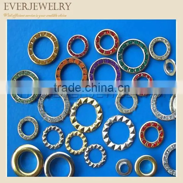 15mm Metal Eyelet With Rhinestone Brass Eyelet With Rhinestone Metal Eyelets for Shoes photo-4