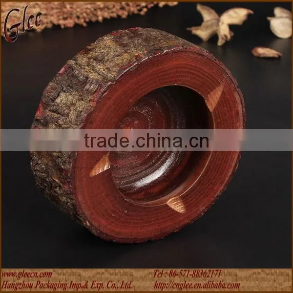 Natural Bark Wood Ashtray photo-3
