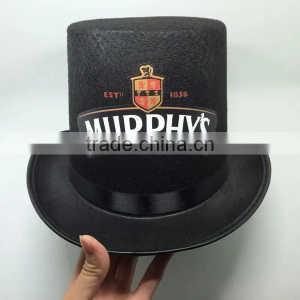 Custom Black Round Top Hat and Magic Cap With Printing photo-2
