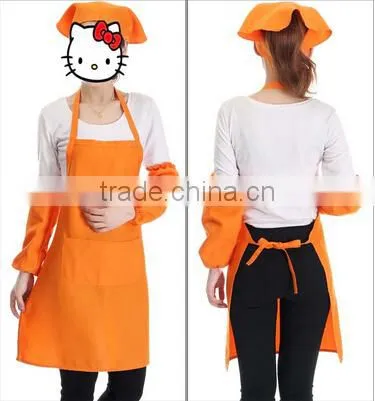 OEM Printed Logo Polyester Kitchen Bib Aprons Womens photo-6