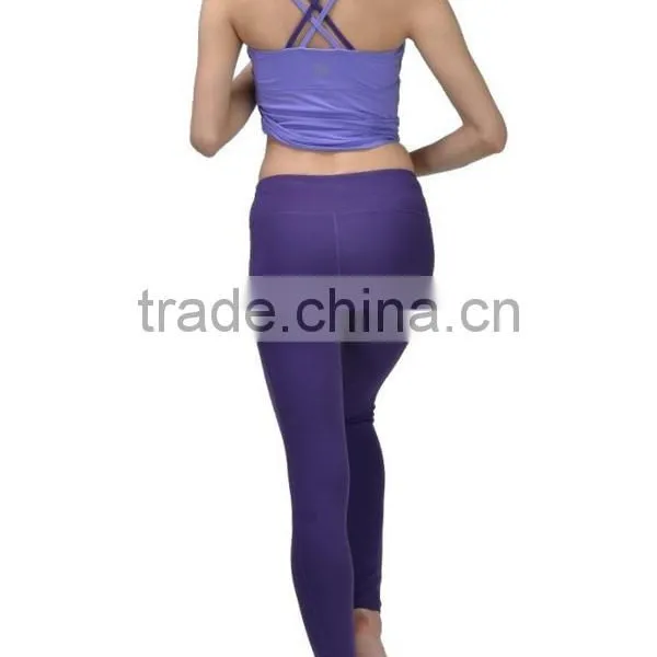 Top Factory Soft Elastic Waistband Sexy Ladies Yoga Pants, Womens Sport Yoga Pants photo-4