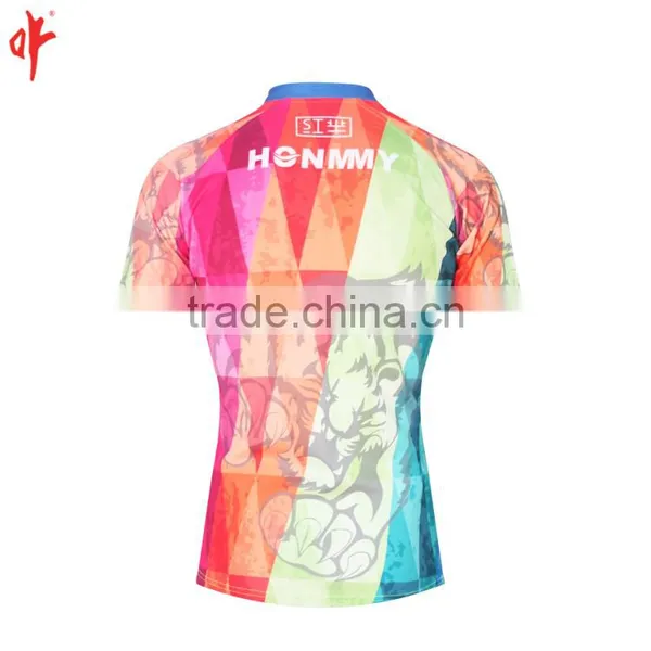Black Color Tight Fit Rugby Jersey,rugby League Jersey photo-3