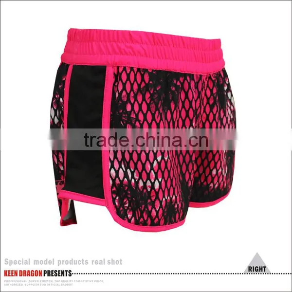 WHOLESALE WOMAN MMA SHORTS BLACK AND PINK photo-5