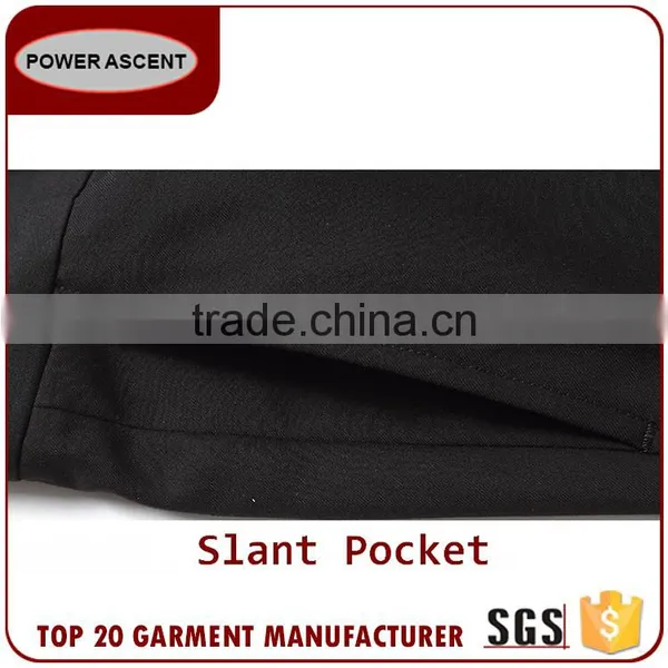 China Supplier Men Slim Fit Classic 2-Button Black Formal Coat Pant Suit photo-4