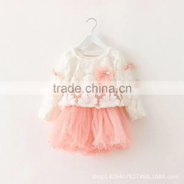 2016 Lovely Girls Winter Lace Dress photo-2