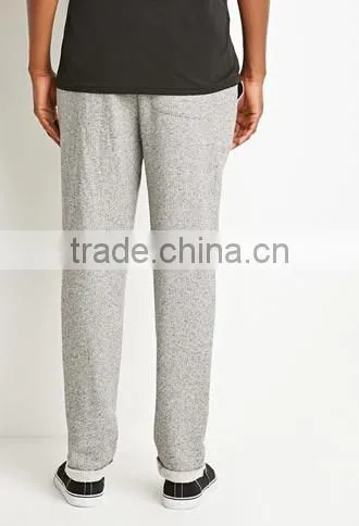 Man Gray Stripe Cotton Fabrics of Scales of Pants Sports Leisure Trousers photo-4