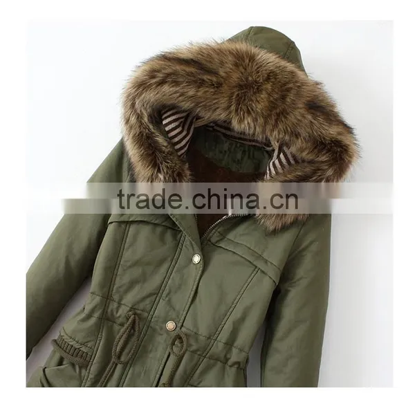 Fashion Style Windproof Winter Parka Jacket With Fur photo-4