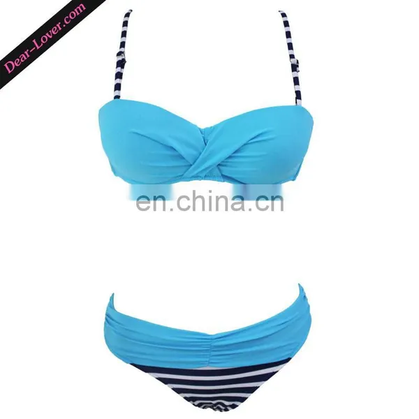 Sexy Cross Back Two Piece Push Up Brazilian Bikini photo-2