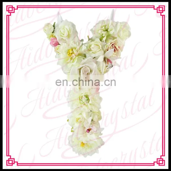 Aidocrystal New Style Cheap Fashion Artificial Floral Letters for Shop Wall photo-3