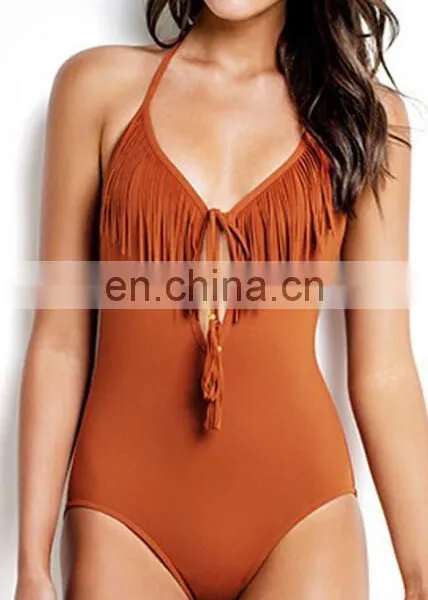 Hot Women Lycra Monokini High Cut Backless One-Piece Swimwear 2017