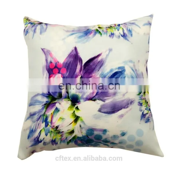 Custom Digital Printed Big Flower Anime Fiber Fill Pillow for New Hometextile