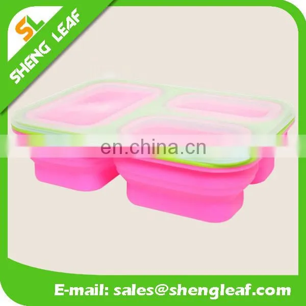 -collapsible Lunch Bowl 3-compartment Silicone Lunch Bowl photo-4