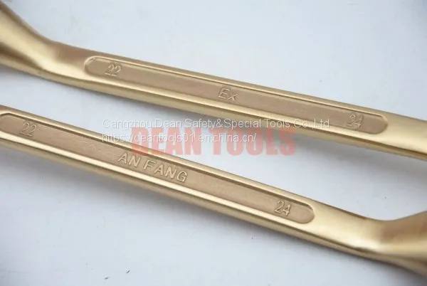 Spark Proof Offset Wrench ,box End Double Two Sides Ring Spanner Aluminum Bronze Beryllium Bronze Safety Sparkless photo-4