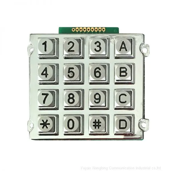 4x4 Highly Anti-destructive Power Plastic Telephone Outdoor Keypad photo-2