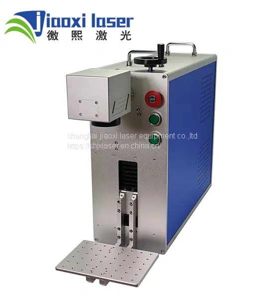 Protable 20w Fiber Laser Marking Machine for Rings, Metal, Stainless Steel With Rotary photo-2