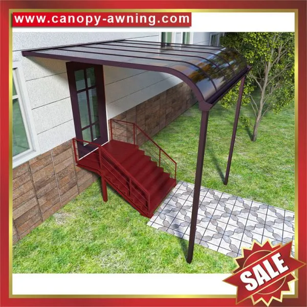 Alu pc Polycarbonate Aluminum Aluminium House Door Window Terrace Balcony Gazebo Patio Canopy Canopies Cover Awning Shelter China photo-4