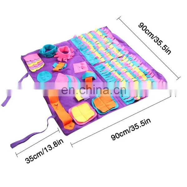 Dog Feeding Mat Dog Snuffle Mat Dog Training Pad Pet Nose Work Blanket Non Slip Pet Activity Mat for Foraging Skill photo-2
