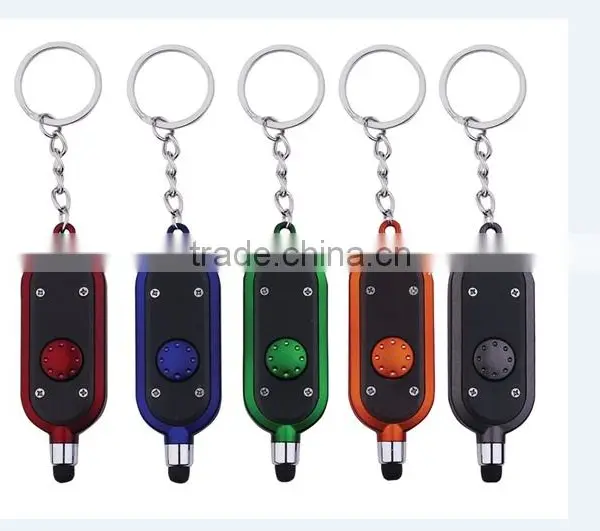 2016 New Button Battery Led Mini Keychain Stylus Pen With Laser Light photo-4
