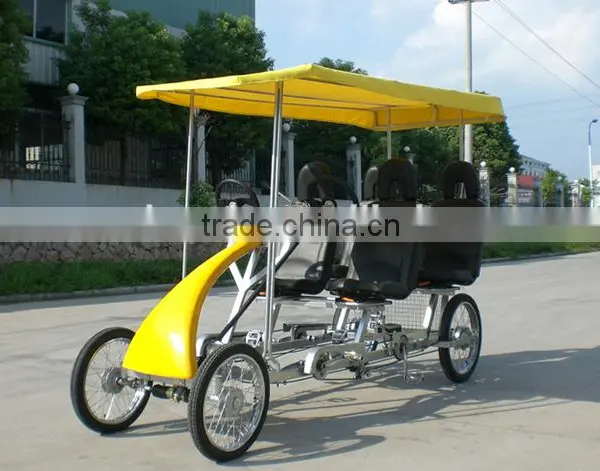 Cheap And Stylish 4 Wheel Tendem Surrey Bike photo-6
