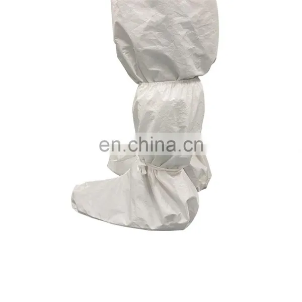 Hospital Disposable Waterproof Consumable Elastic Non Woven With Plastic PP Isolation High Long Shoe Boot Covers for Medical Use photo-5