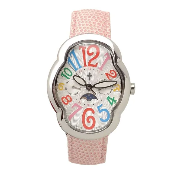 Stainless Steel Women Watches Genuine Leather Strip Multi-function Lady Fashion Watch photo-5