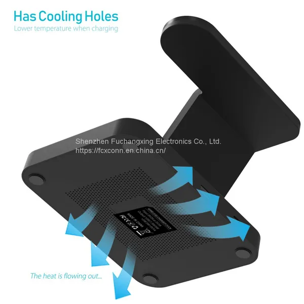 Wireless Charger Stand 15W Qi Fast Charging Dock Station for Apple Watch IWatch 5 AirPods Pro 2 For IPhone 12 11 XS XR X 8 Z5A photo-2
