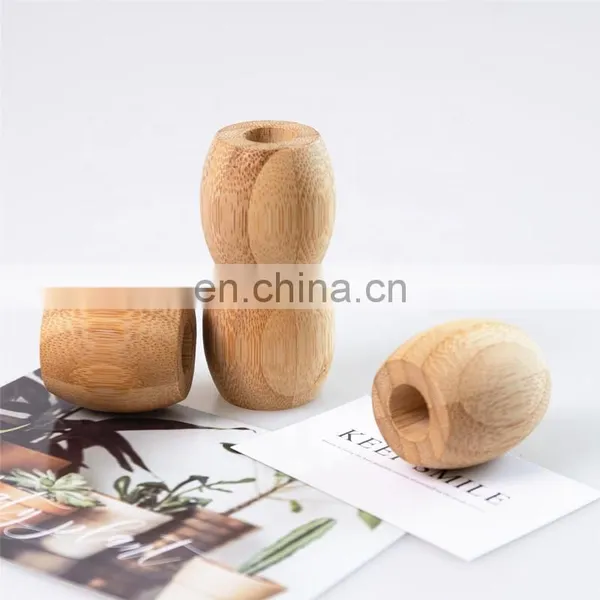 BPA Free Custom Logo 100% Organic Toothbrush Display Stand Bamboo Toothbrush Holder photo-4