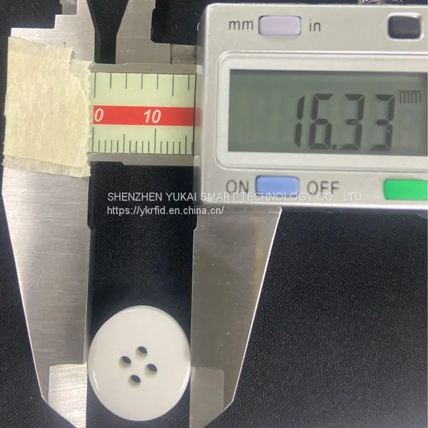 Smart Tag UHF RFID 900MHz Epc YUKAI GEN2 Mini Small Round UHF RFID Laundry Tag Button Wearable Label Sewing In Clothing photo-5