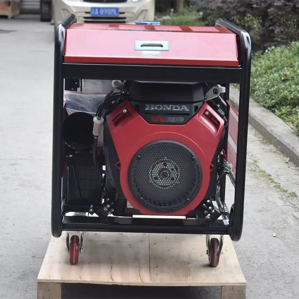 10KW Double Cylinder Air-Cooled Single Phase 220V Gasoline Generator With Honda GX630 Engine