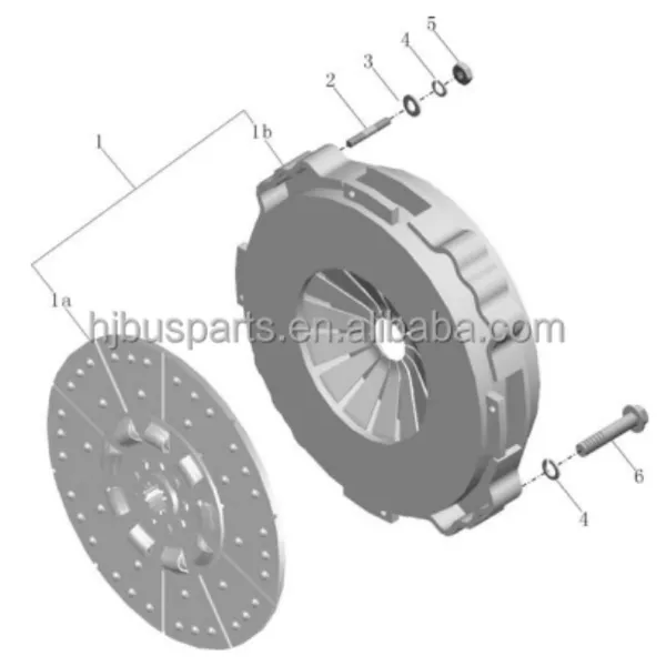 Clutch Pressure Plate Yuchai Parts C430T000-0G01-3 G3316-160020 China Bus Clutch Plate photo-3
