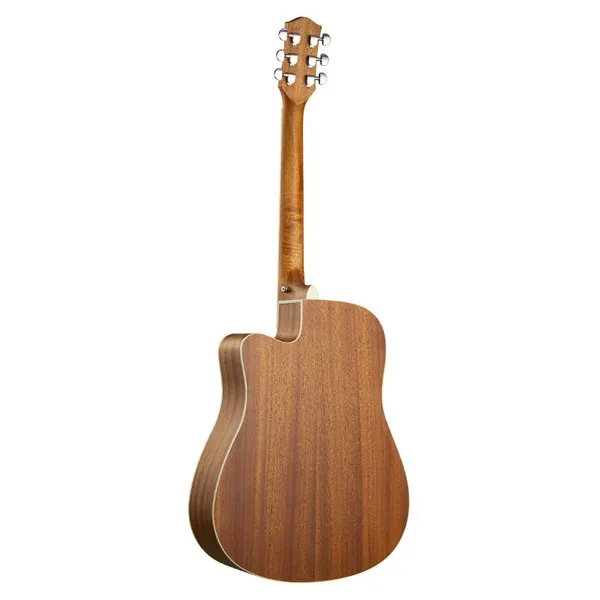 YAN 41-inch DC Bucket Spruce Top Mahogany Backsides Plywood Folk Guitar N-14 Guitar Factory photo-2
