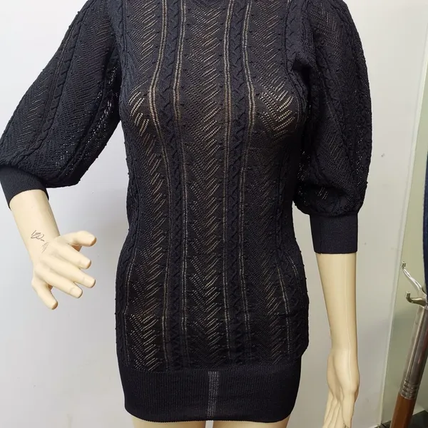 Women' Knitted Dress   Solid Color  Summer  Fashion
