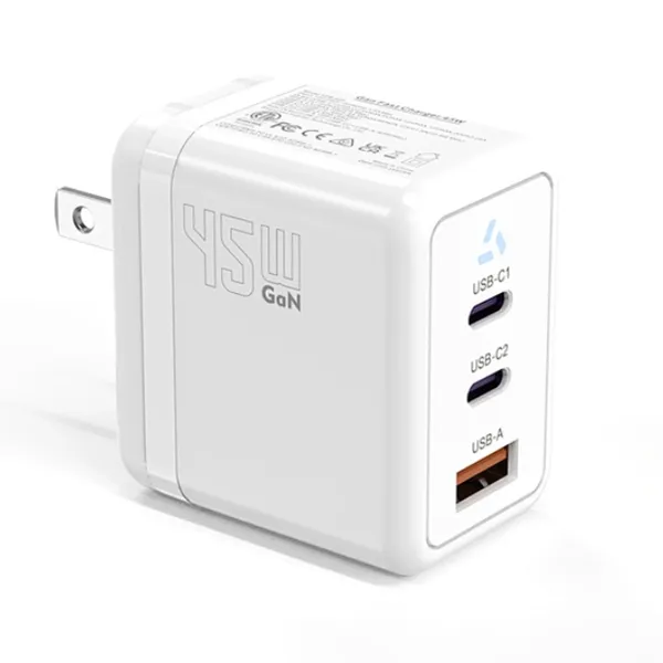 Dual USB-C 40W GaN PD Fast Wall Charger for Phone and Tablet Accessories