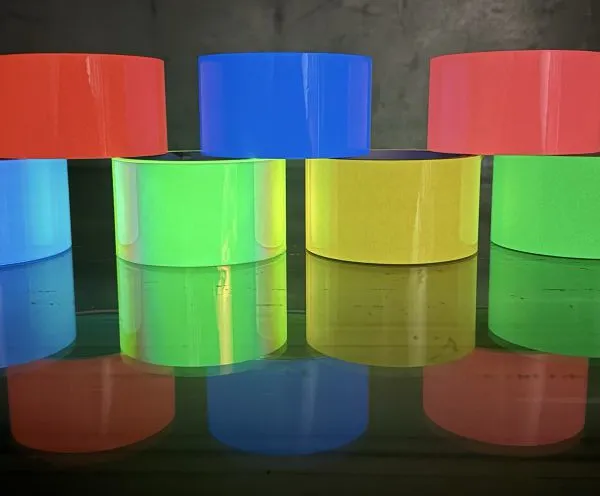 Colorful Luminous Film It Absorbs Light in Daytime and Glows in Darkness Without Light Source. The Luminescence Lasts for 6 Hours.