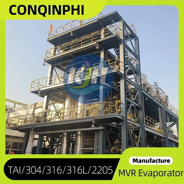 316L Stainless Steel Counterflow MVR Evaporator, 500L/h Capacity, IP65 Electrical System photo-4
