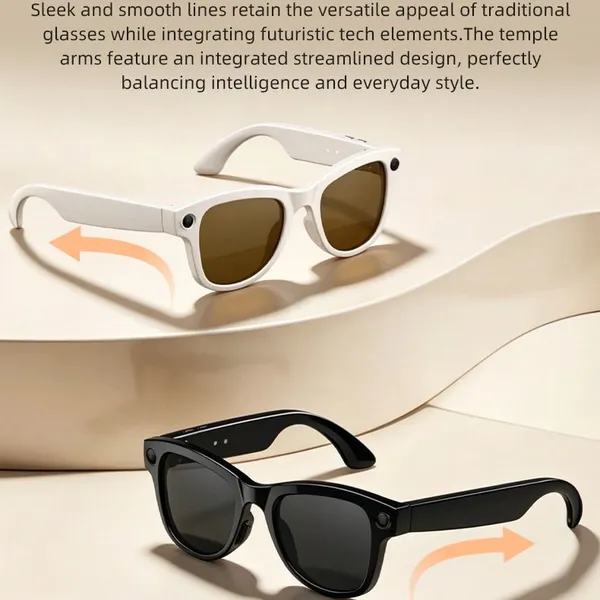 Wireless Bluetooth Smart Sunglasses M20, Polarized UV Protection Smart Audio Glasses, Open Ear Headphones Glasses for Driving Running Travel
