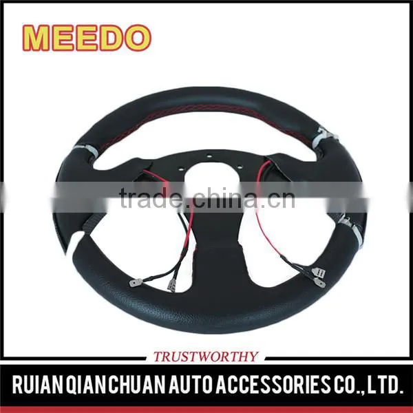 Universal Auto Accessories PVC Leather Sude Carbon 320mm 13inch OEM F1 Sports Racing Car Steering Wheels photo-4