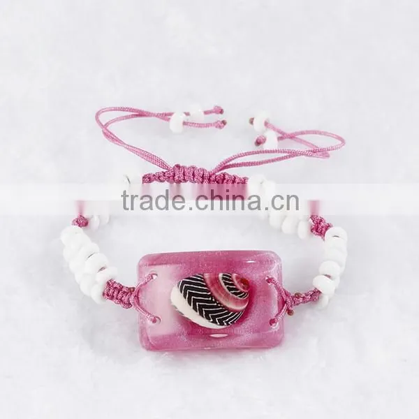Promotional Gifts Colorful Snail Shell Resin Custom Bracelet Jewelry